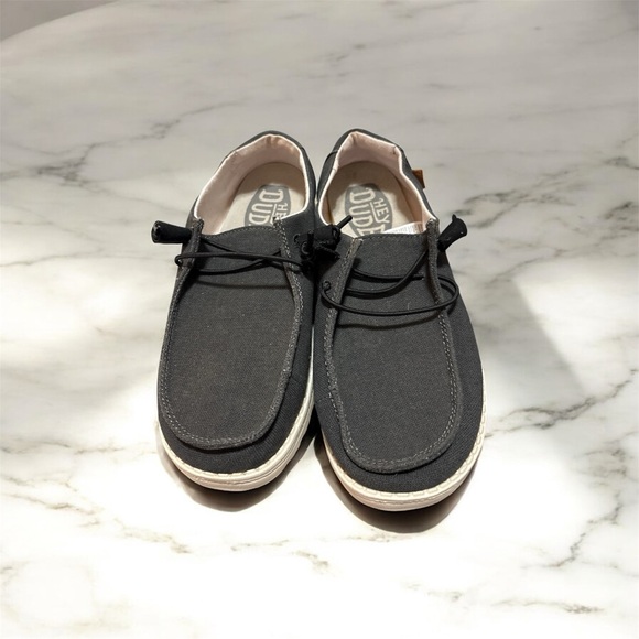 Hey Dude Shoes - HEY DUDE Wendy chambray off black Women's shoes